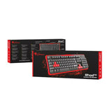 Teclado Natec RHOD 110 Negro Rojo Negro/Rojo - HAMISHOP07