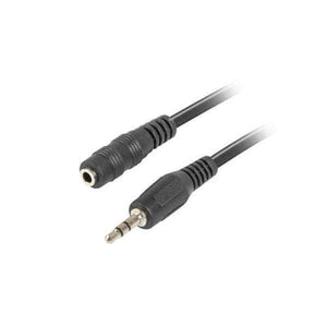 Adaptador Jack 3.5 mm Hembra a Macho Lanberg CA-MJFJ-10CC-0015-BK Negro - HAMISHOP07