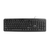 Teclado Ugo ASKJA K110 US Negro QWERTY - HAMISHOP07