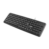 Teclado Ugo ASKJA K110 US Negro QWERTY - HAMISHOP07