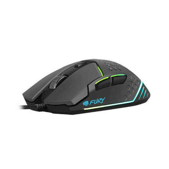 Ratón Gaming Fury Battler RGB 6400 DPI Negro - HAMISHOP07