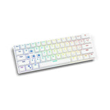 Teclado Savio Whiteout Blanco Multicolor Inglés QWERTY - HAMISHOP07