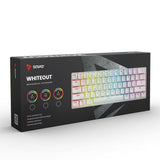 Teclado Savio Whiteout Blanco Multicolor Inglés QWERTY - HAMISHOP07