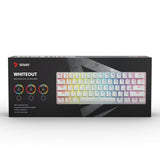 Teclado Savio Whiteout Blanco Multicolor Inglés QWERTY - HAMISHOP07