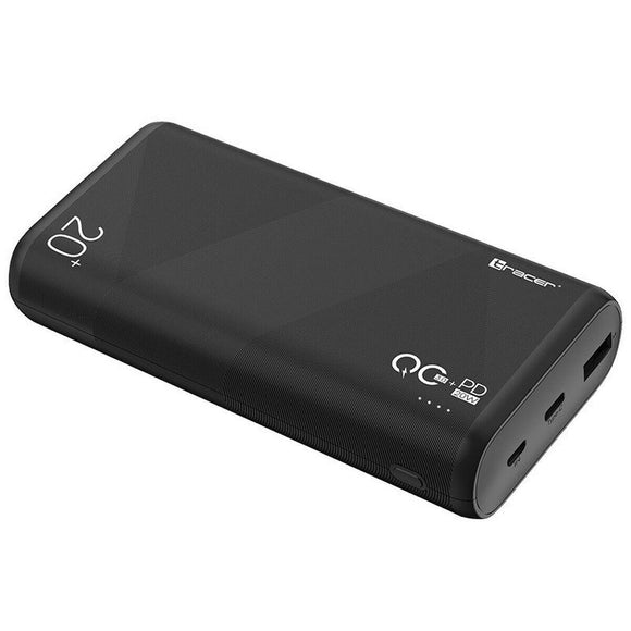 Power Bank Tracer AMOS Negro 20000 mAh - HAMISHOP07