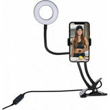 Aro de Luz Selfie con Pinza de Soporte Big Ben Interactive VLOGKITPINCEB - HAMISHOP07