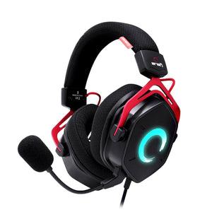 Auriculares con Micrófono FR-TEC ENSO Rojo Negro - HAMISHOP07