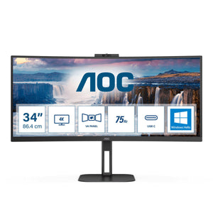 Monitor AOC CU34V5CW/BK 34" LED VA AMD FreeSync 100 Hz