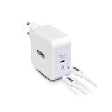 Cargador de Pared + Cable USB C Urban Factory GSC10UF Blanco - HAMISHOP07