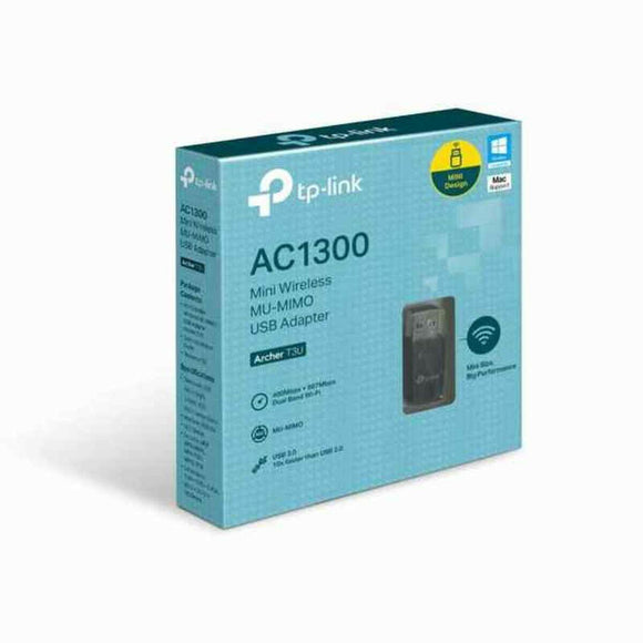 Mini Adaptador USB Wifi TP-Link Archer T3U AC1300 Negro - HAMISHOP07