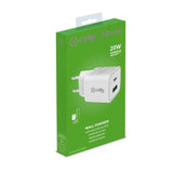 Cargador de Pared 2 en 1 Celly Blanco 20 W - HAMISHOP07