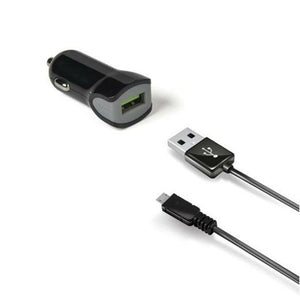 Cargador de Coche USB Universal + Cable USB C Celly CCUSBMICRO Negro 12 W - HAMISHOP07