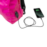 Mochila con Power Bank y Compartimento para Tablet y Portátil Celly FUNKYBACKPK Rosa - HAMISHOP07