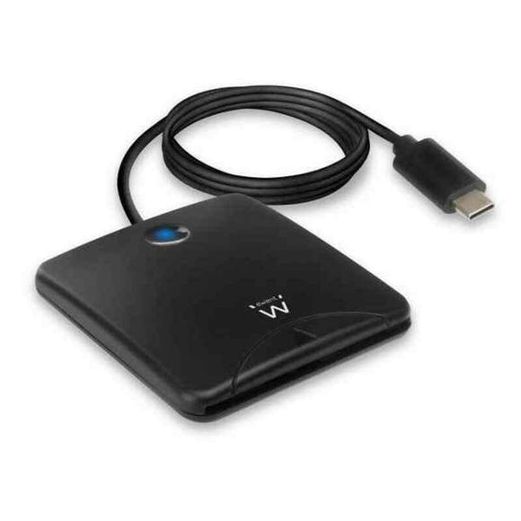 Lector de Tarjetas Inteligentes Ewent EW1055 USB C 1 m DNIe Negro - HAMISHOP07