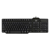 Teclado con Lector Ewent EW3252 DNI Negro - HAMISHOP07