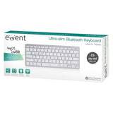 Teclado Bluetooth Ewent EW3161 Blanco Plateado QWERTY - HAMISHOP07