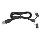 Cable USB a USB-C y Lightning Ewent EW1376 (1 m) Negro - HAMISHOP07