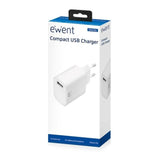 Cargador de Pared Ewent EW1301 12W Blanco - HAMISHOP07