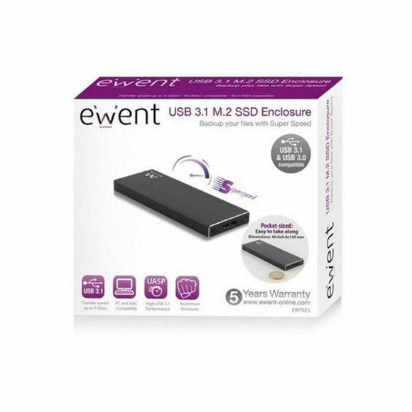 Caja Externa Ewent EW7023 SSD M2 USB 3.1 Aluminio - HAMISHOP07