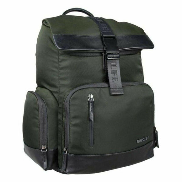 Mochila para Portátil Bestlife 14,1'' Verde 30 x 40 x 15 cm - HAMISHOP07