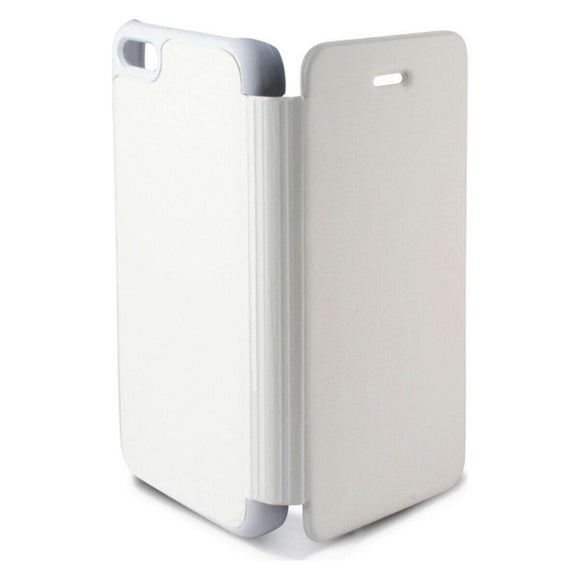 Funda Folio para Móvil iPhone 5C KSIX Slim Blanco Policarbonato - HAMISHOP07