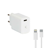 Cargador USB Iphone KSIX Apple-compatible Blanco - HAMISHOP07