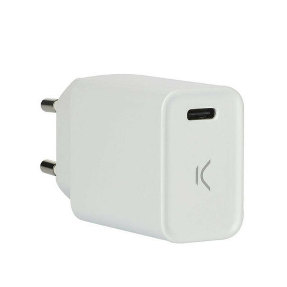 Cargador USB KSIX Blanco - HAMISHOP07