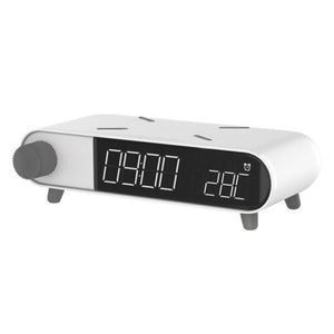 Reloj Despertador con Cargador Inalámbrico KSIX Retro Blanco 10 W - HAMISHOP07