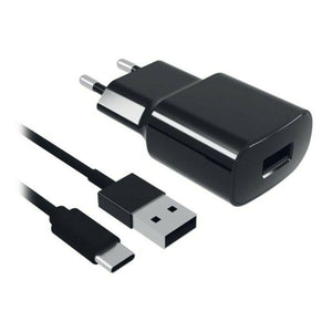 Cargador de Pared + Cable USB C Contact 8427542980744 2A Negro - HAMISHOP07