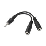 Cable Audio Jack (3,5 mm) Divisor NANOCABLE 10.24.1200 15 cm Negro - HAMISHOP07