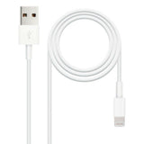 Cable Lightning NANOCABLE 10.10.0402 (1 m) Blanco - HAMISHOP07