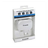 Cargador de Pared TooQ TQWC-1S04WT Blanco Negro - HAMISHOP07