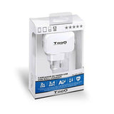 Cargador de Pared TooQ AATCAT0150 USB x 2 17W Blanco - HAMISHOP07