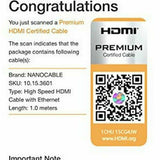 Cable HDMI NANOCABLE HDMI V2.0, 1m 10.15.3601 V2.0 4K 1 m Negro - HAMISHOP07