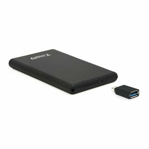 Caja Externa TooQ TQE-2533B 2,5" SATA USB 3.1 Negro USB USB-C