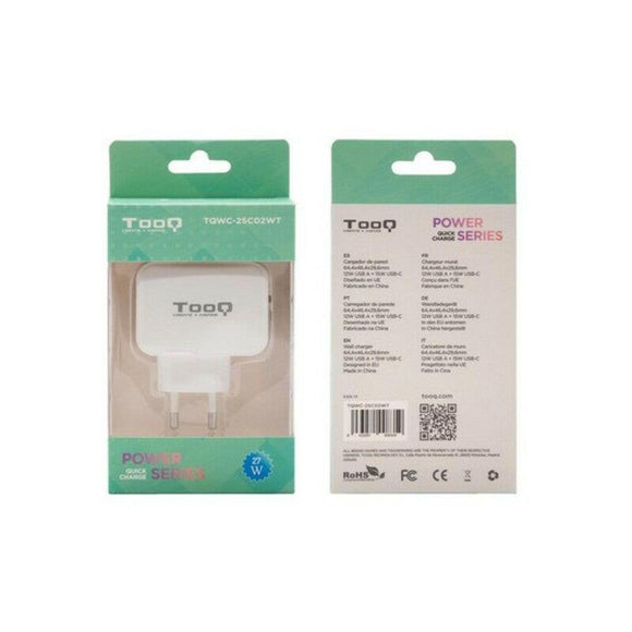 Cargador USB Pared TooQ TQWC-2SC02WT - HAMISHOP07