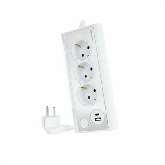 Regleta 3 Tomas Schuko NANOCABLE 10.37.0013-W USB x 2 - HAMISHOP07