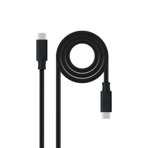 Cable USB C NANOCABLE 10.01.4100 Negro 50 cm - HAMISHOP07