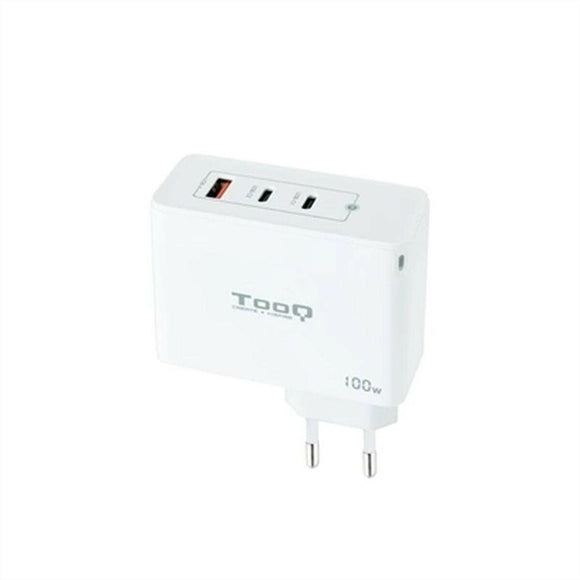 Cargador de Pared TooQ TQWC-GANQC2PD100W Blanco 100 W - HAMISHOP07