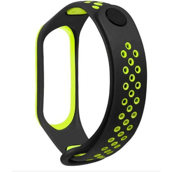 Correa para Reloj Cool Negro Verde Xiaomi Mi Band 5 , 6, 7, Amazfit Band 5 - HAMISHOP07