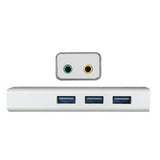 Tarjeta de Sonido Externa approx! APPUSB51HUB USB 3.0 3.5 mm Gris - HAMISHOP07