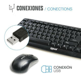 Teclado y Ratón iggual COM-CK-BASIC QWERTY USB - HAMISHOP07