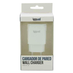 Cargador de Pared iggual IGG316924 5V Blanco - HAMISHOP07