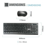 Teclado y Ratón Inalámbrico iggual WMK-Business - HAMISHOP07