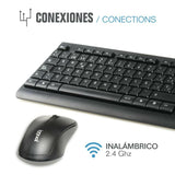 Teclado y Ratón Inalámbrico iggual WMK-Business - HAMISHOP07