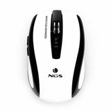 Ratón Inalámbrico Óptico NGS White Flea Advanced 800/1600 dpi Blanco/Negro - HAMISHOP07