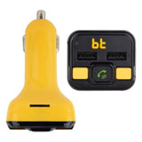 Reproductor MP3 y Transmisor FM Bluetooth para Coche NGS Spark BT Curry 2.4A Amarillo - HAMISHOP07