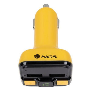 Reproductor MP3 y Transmisor FM Bluetooth para Coche NGS Spark BT Curry 2.4A Amarillo - HAMISHOP07