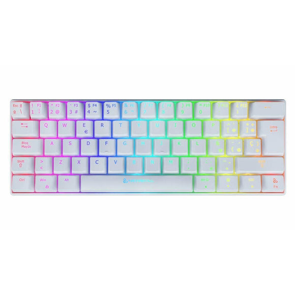 Teclado Gaming Newskill Pyros Ivory RGB Qwerty Español - HAMISHOP07