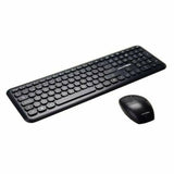 Teclado y Ratón Inalámbrico Owlotech MK200W Qwerty Español Negro - HAMISHOP07